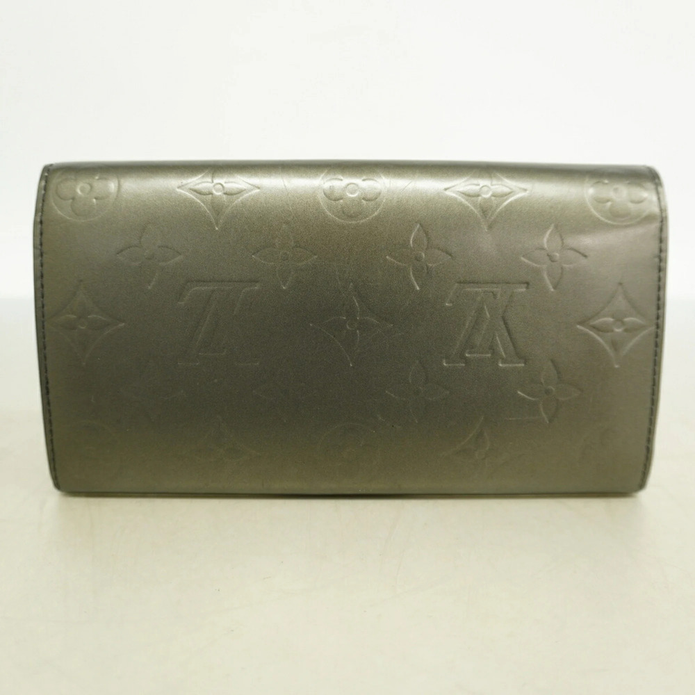 Louis Vuitton Monogram Mat Long Wallet Pochette Portemonnaie Credit M65172 No... - Picture 9 of 9
